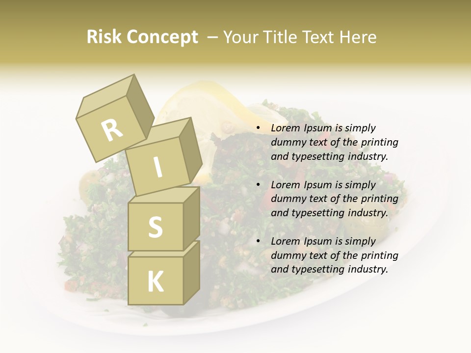 Delicious Lebanese Fork PowerPoint Template