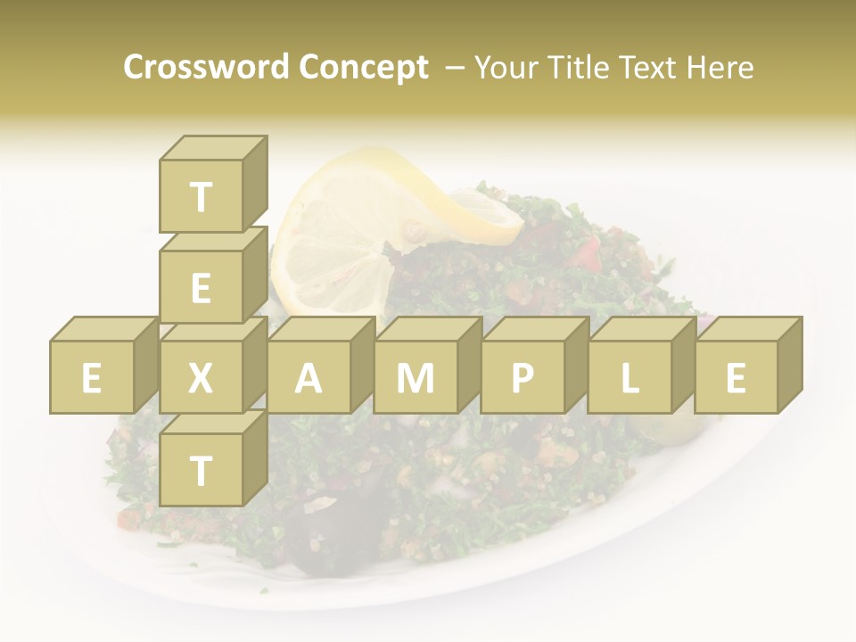 Delicious Lebanese Fork PowerPoint Template