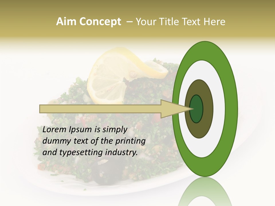 Delicious Lebanese Fork PowerPoint Template