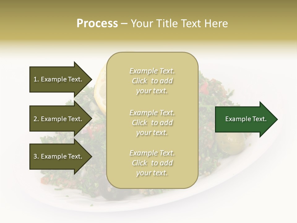 Delicious Lebanese Fork PowerPoint Template