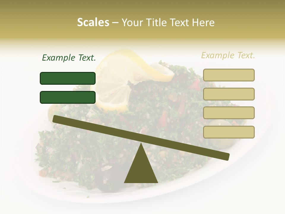 Delicious Lebanese Fork PowerPoint Template