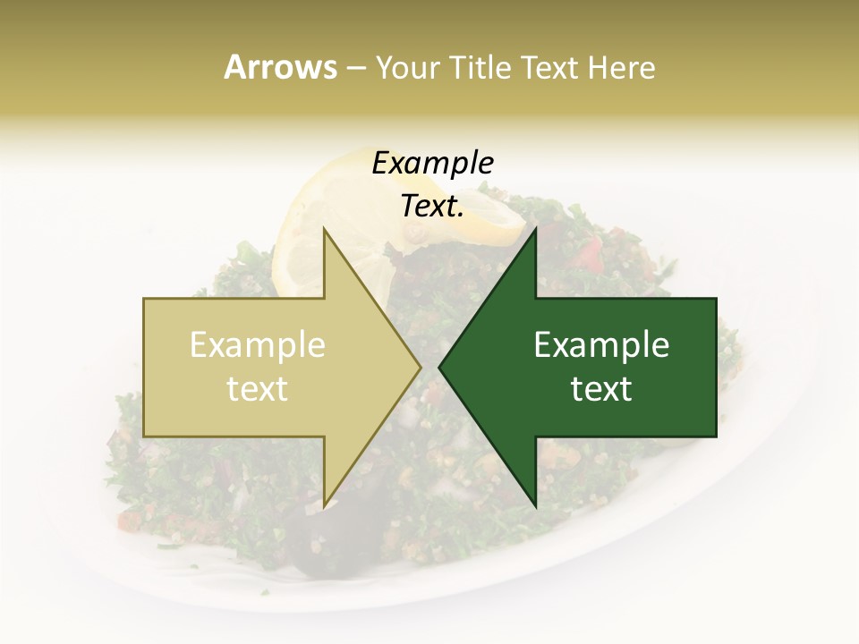 Delicious Lebanese Fork PowerPoint Template
