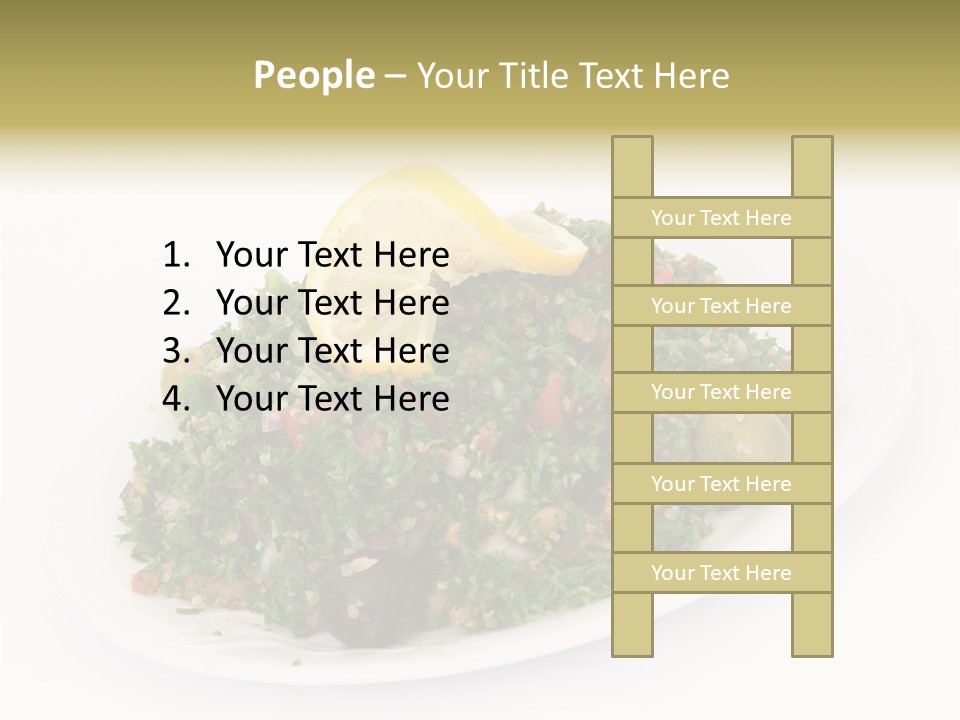 Delicious Lebanese Fork PowerPoint Template