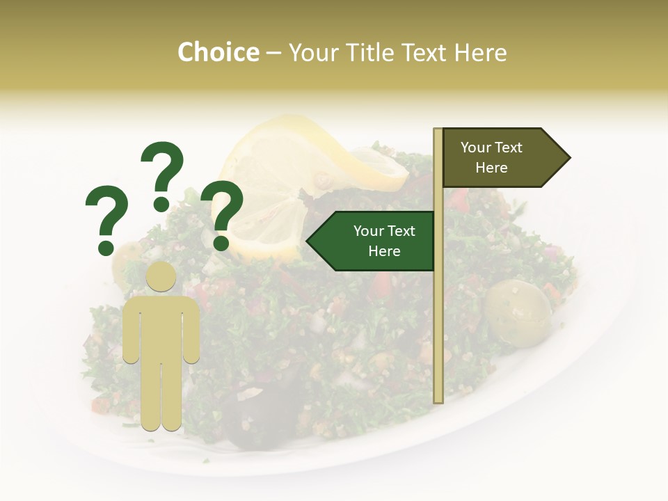 Delicious Lebanese Fork PowerPoint Template