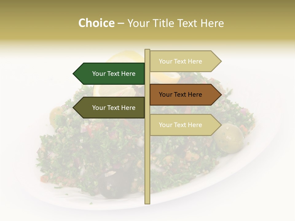 Delicious Lebanese Fork PowerPoint Template