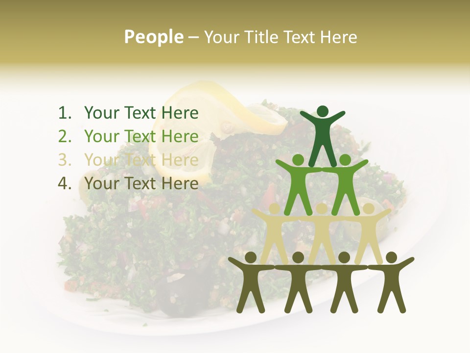 Delicious Lebanese Fork PowerPoint Template