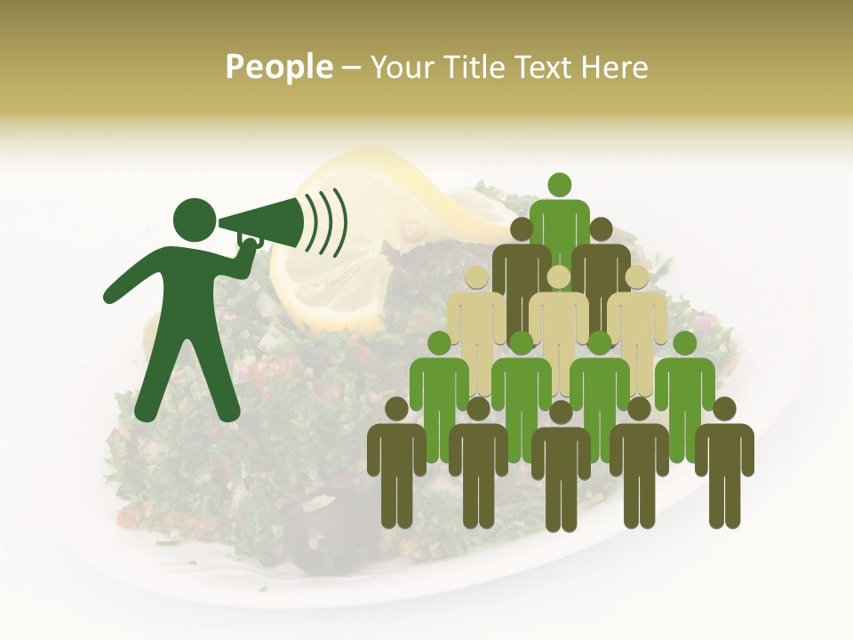 Delicious Lebanese Fork PowerPoint Template