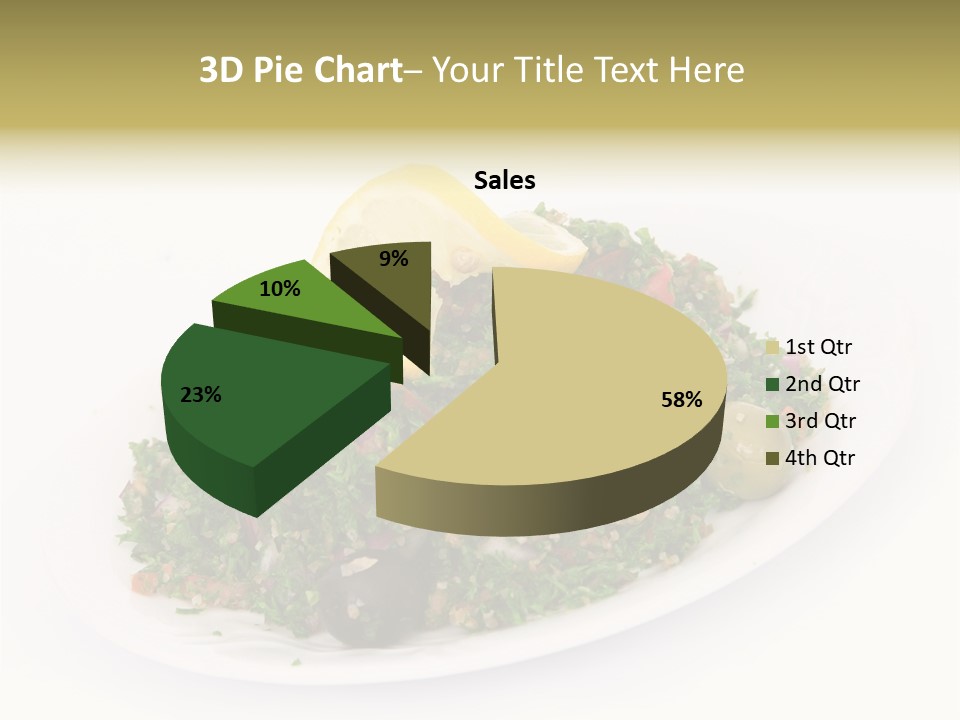 Delicious Lebanese Fork PowerPoint Template