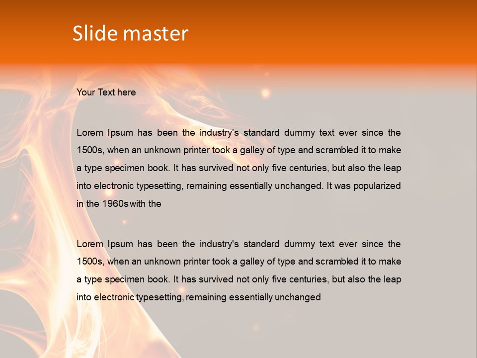 Heat Magic Rage PowerPoint Template