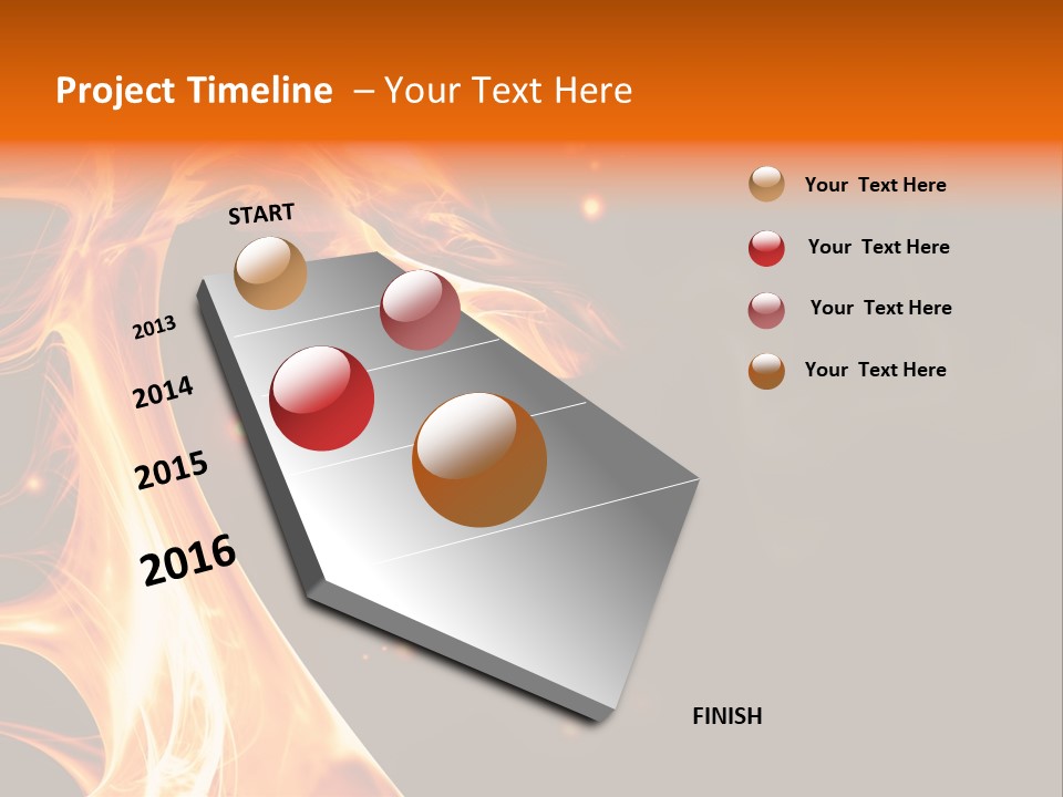 Heat Magic Rage PowerPoint Template