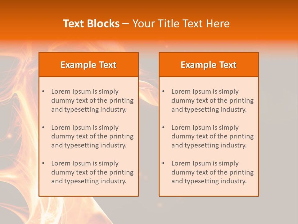 Heat Magic Rage PowerPoint Template
