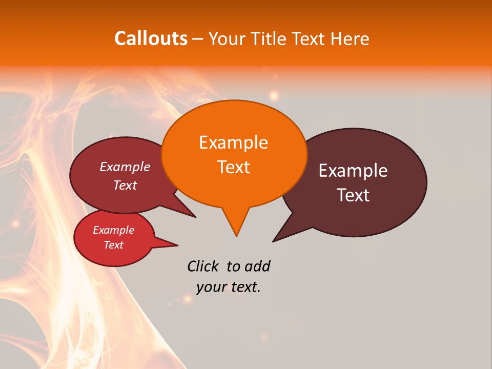 Heat Magic Rage PowerPoint Template