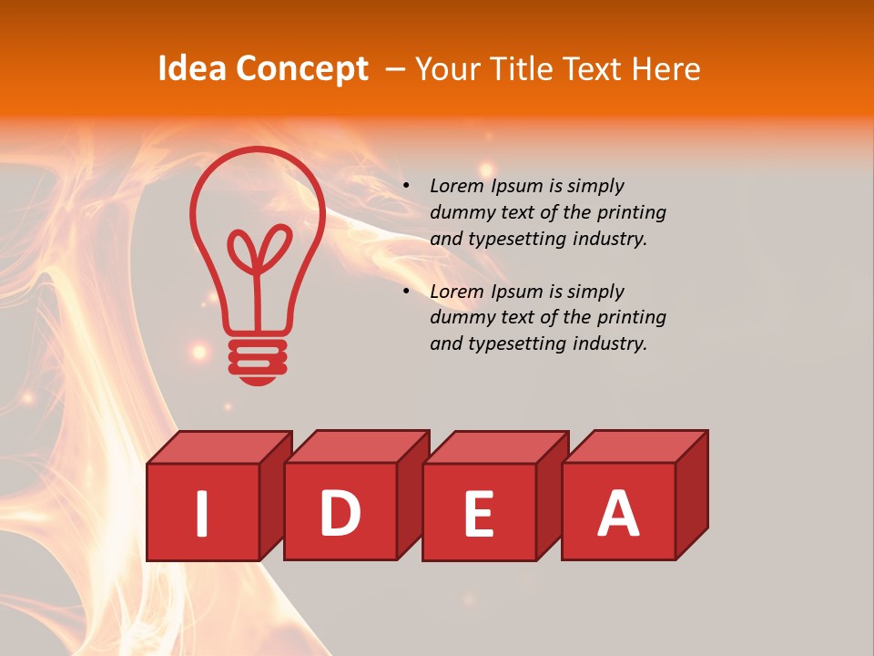 Heat Magic Rage PowerPoint Template