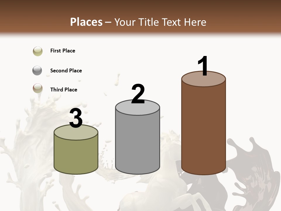 Cocoa White Cream PowerPoint Template