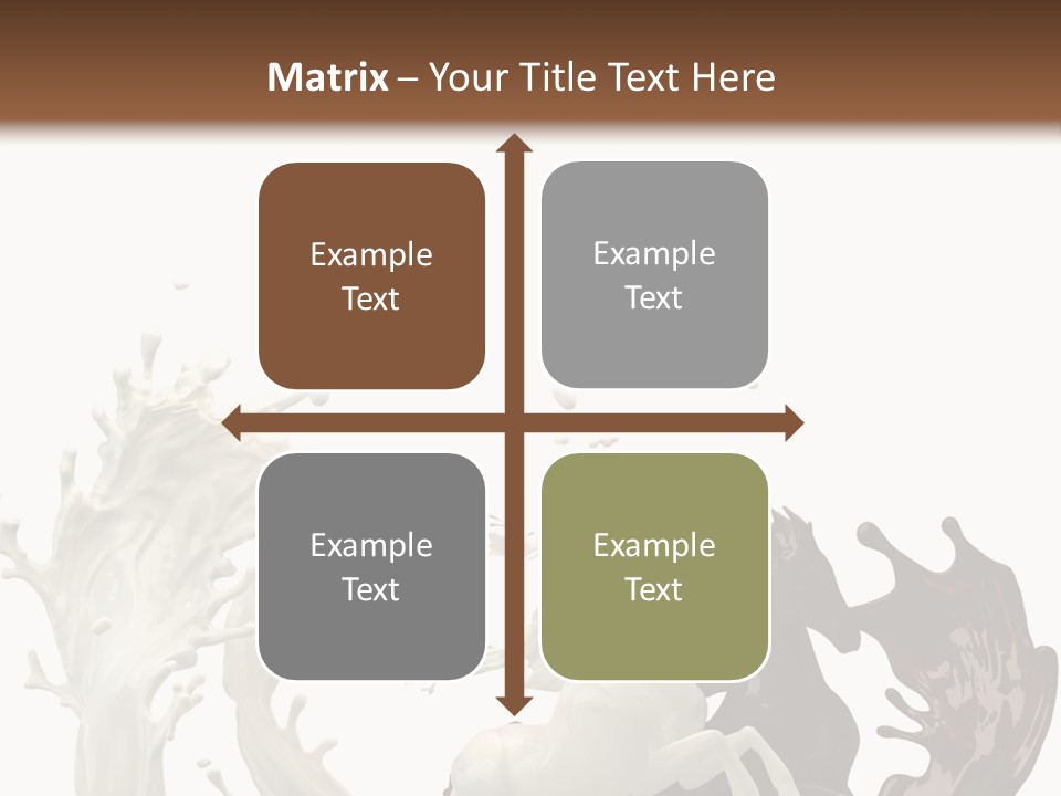 Cocoa White Cream PowerPoint Template