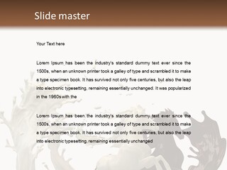 Cocoa White Cream PowerPoint Template