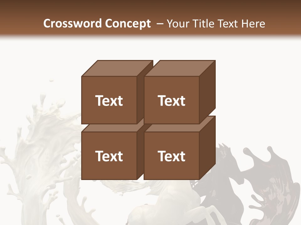 Cocoa White Cream PowerPoint Template