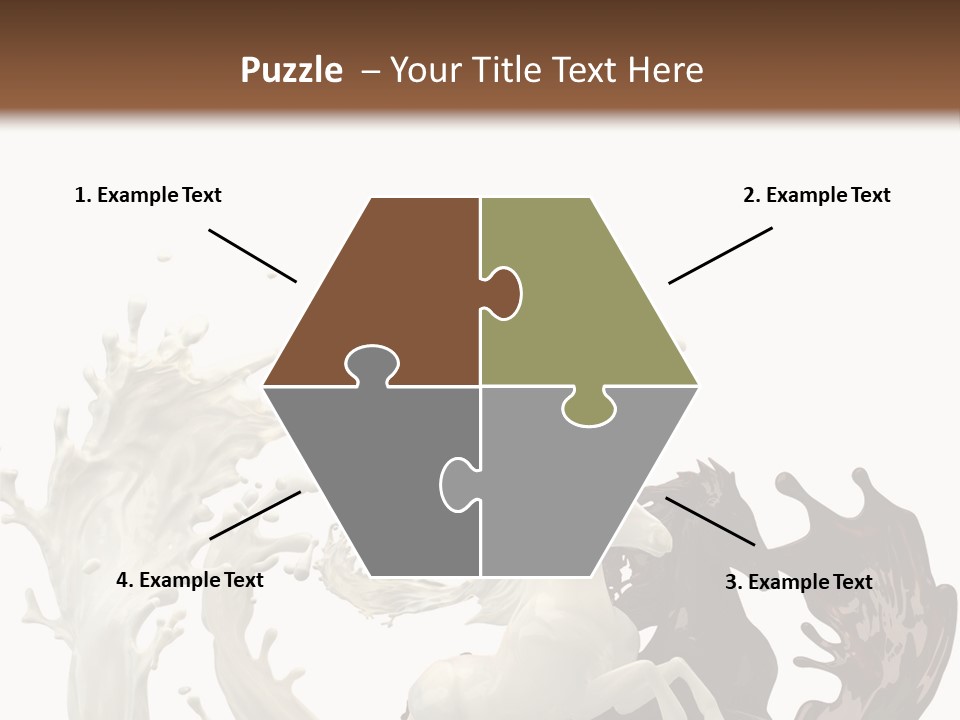 Cocoa White Cream PowerPoint Template