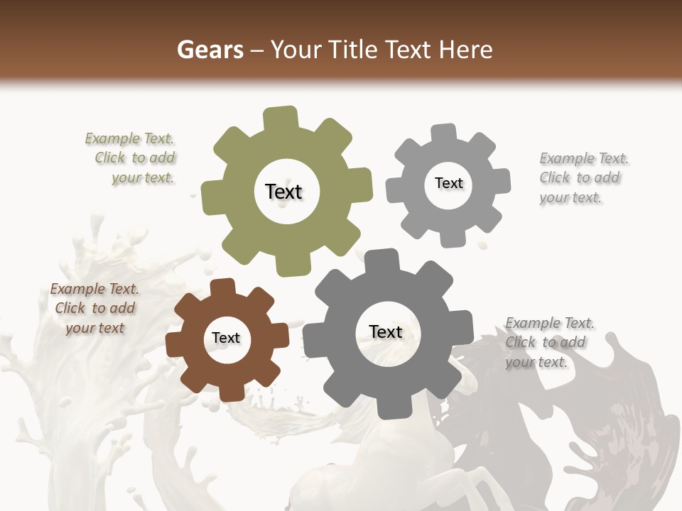 Cocoa White Cream PowerPoint Template