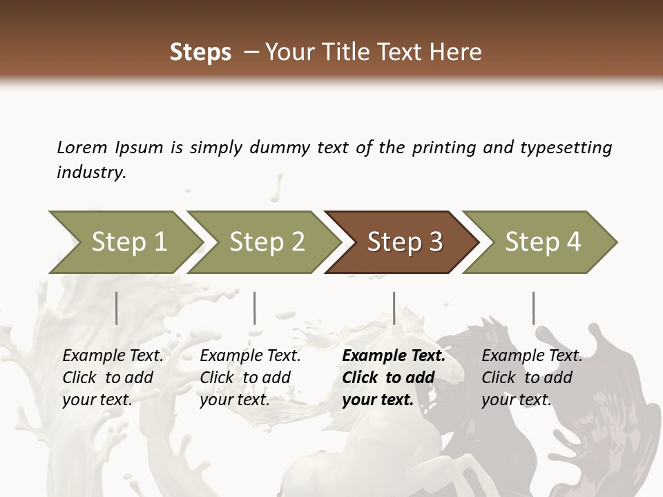 Cocoa White Cream PowerPoint Template