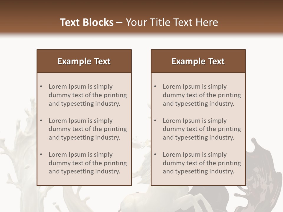 Cocoa White Cream PowerPoint Template