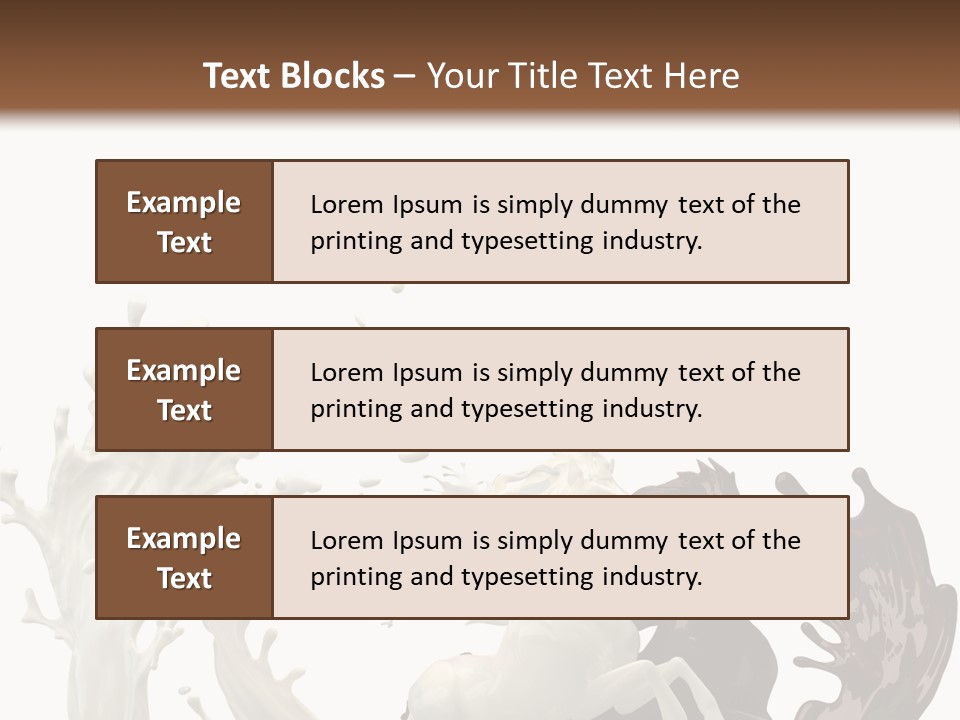 Cocoa White Cream PowerPoint Template