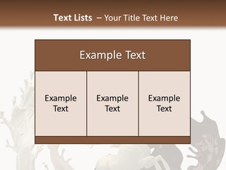 Cocoa White Cream PowerPoint Template