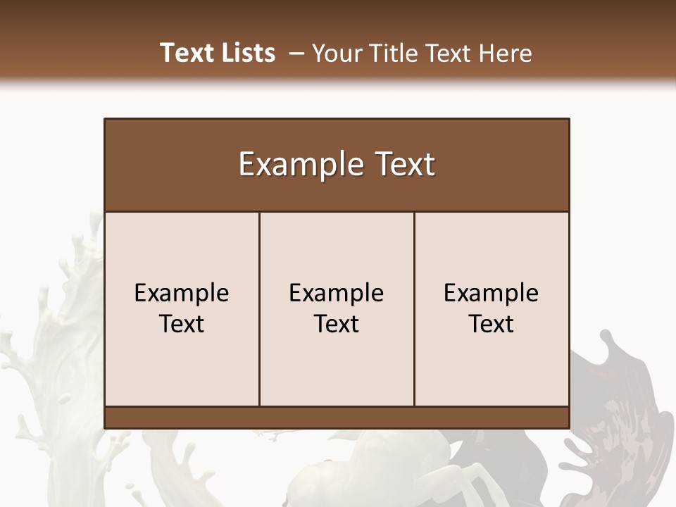 Cocoa White Cream PowerPoint Template