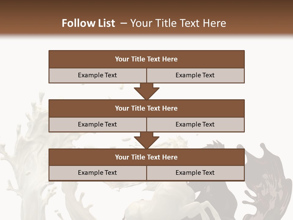 Cocoa White Cream PowerPoint Template