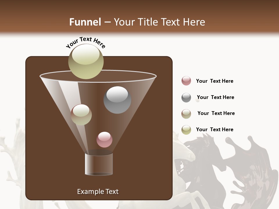 Cocoa White Cream PowerPoint Template