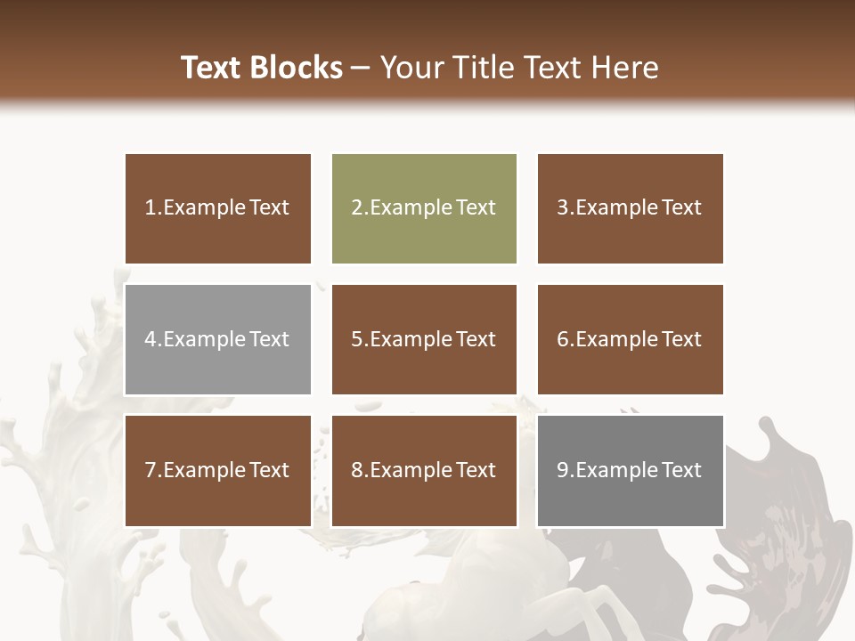 Cocoa White Cream PowerPoint Template