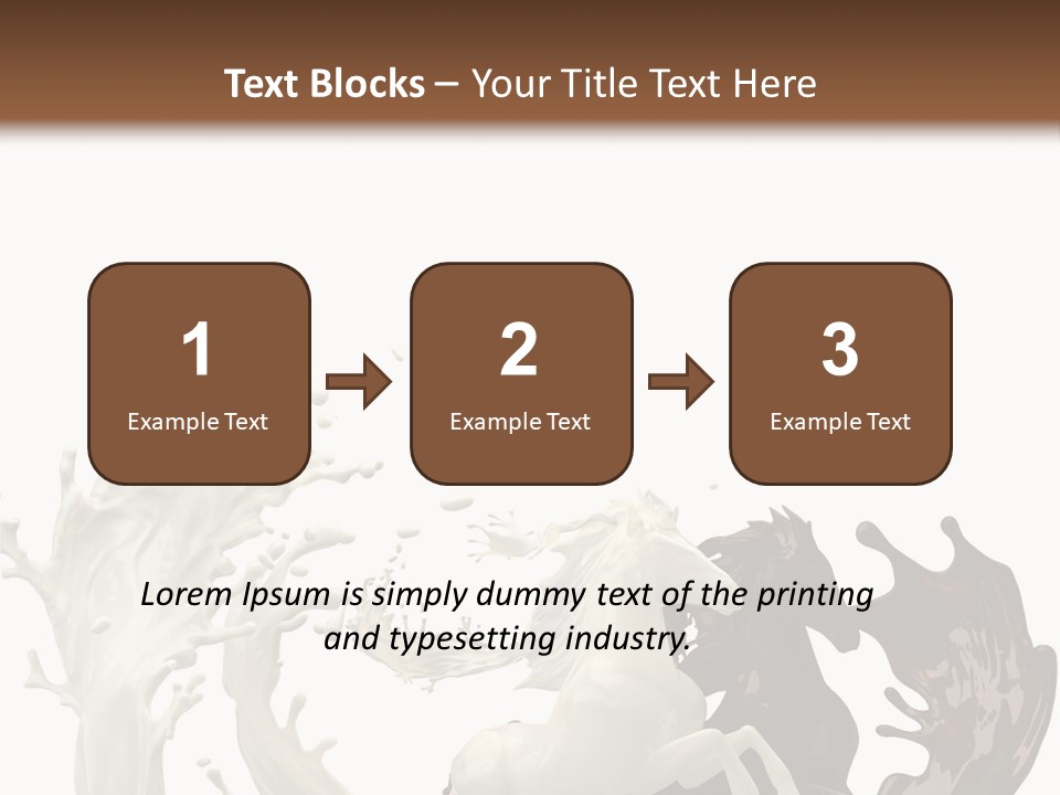Cocoa White Cream PowerPoint Template