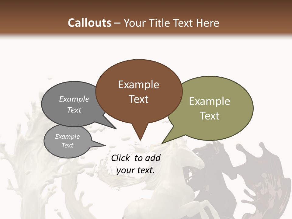Cocoa White Cream PowerPoint Template
