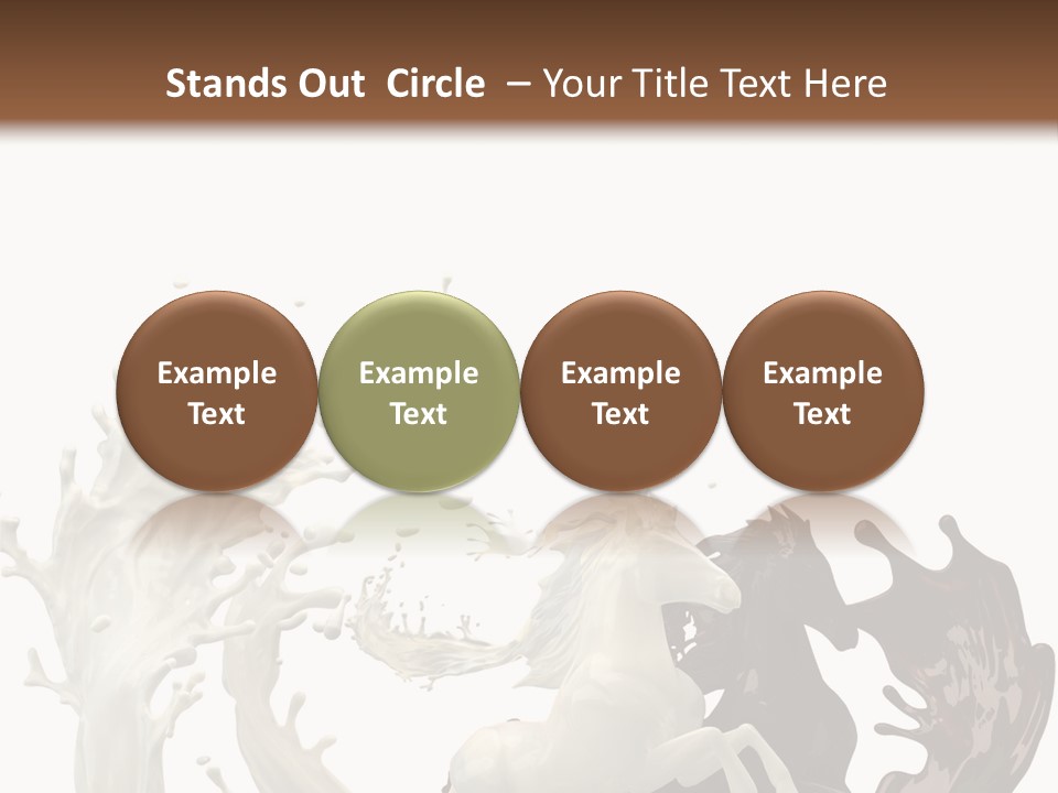 Cocoa White Cream PowerPoint Template