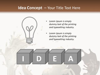 Cocoa White Cream PowerPoint Template