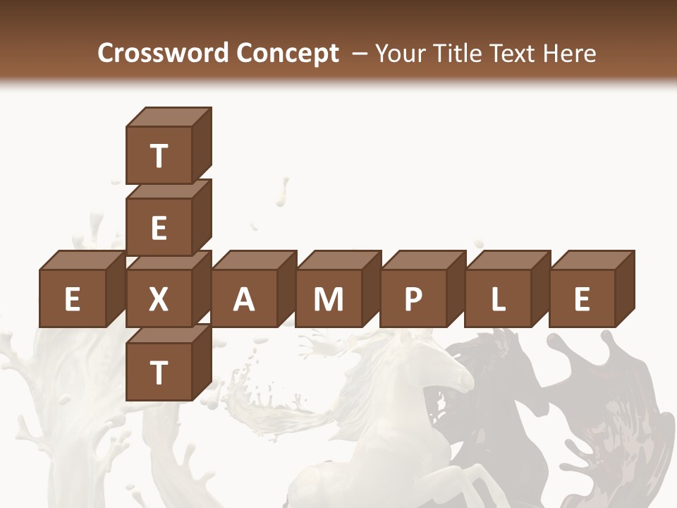 Cocoa White Cream PowerPoint Template