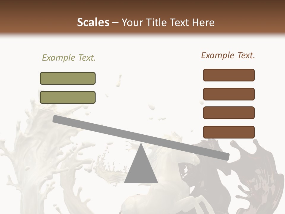 Cocoa White Cream PowerPoint Template