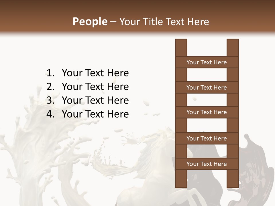 Cocoa White Cream PowerPoint Template