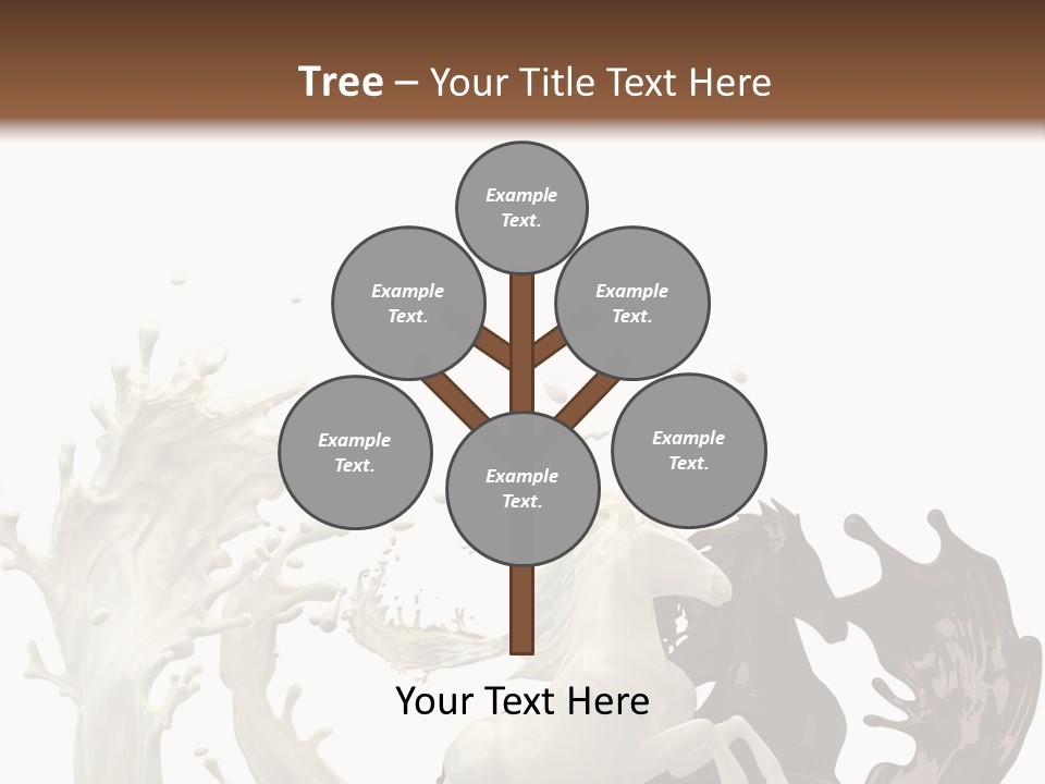 Cocoa White Cream PowerPoint Template