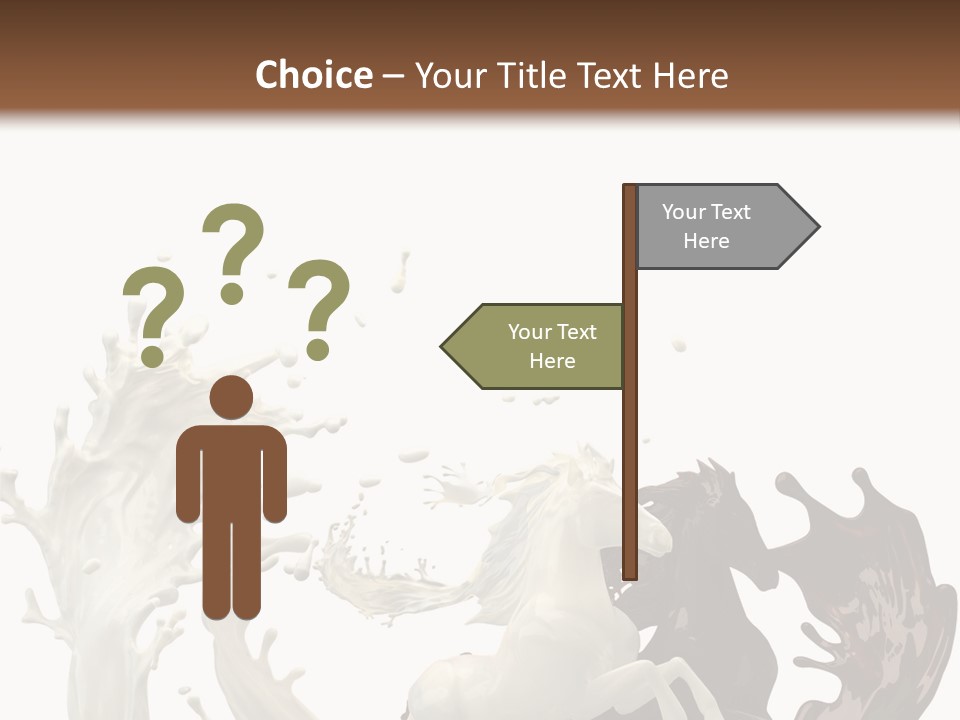 Cocoa White Cream PowerPoint Template