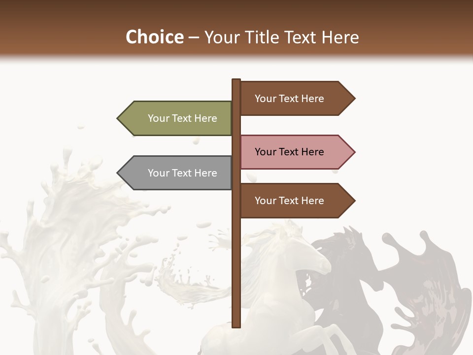 Cocoa White Cream PowerPoint Template