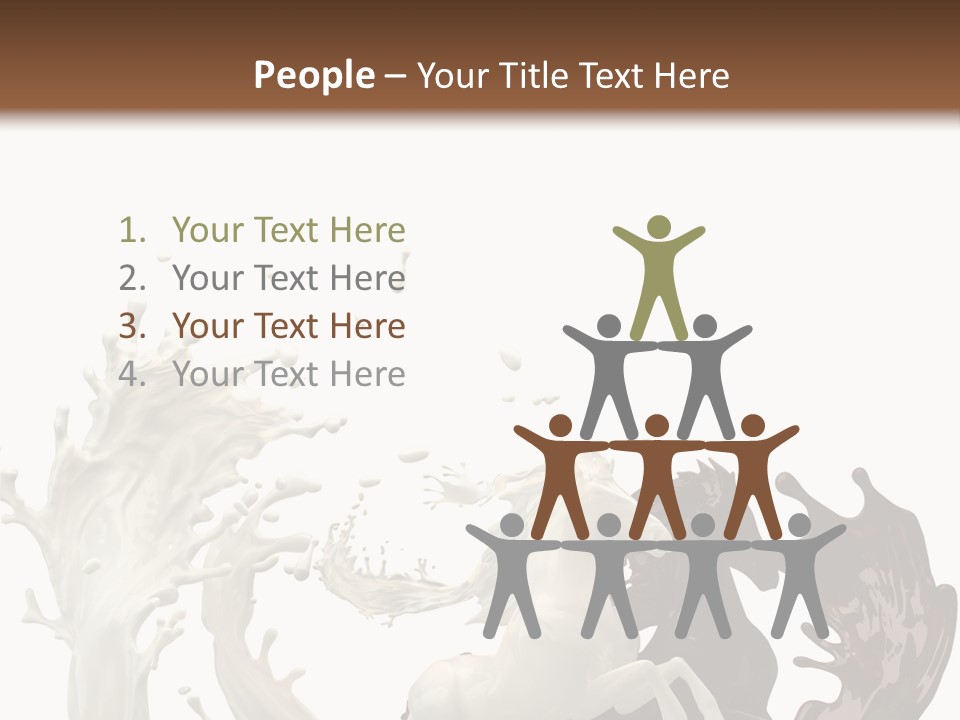 Cocoa White Cream PowerPoint Template