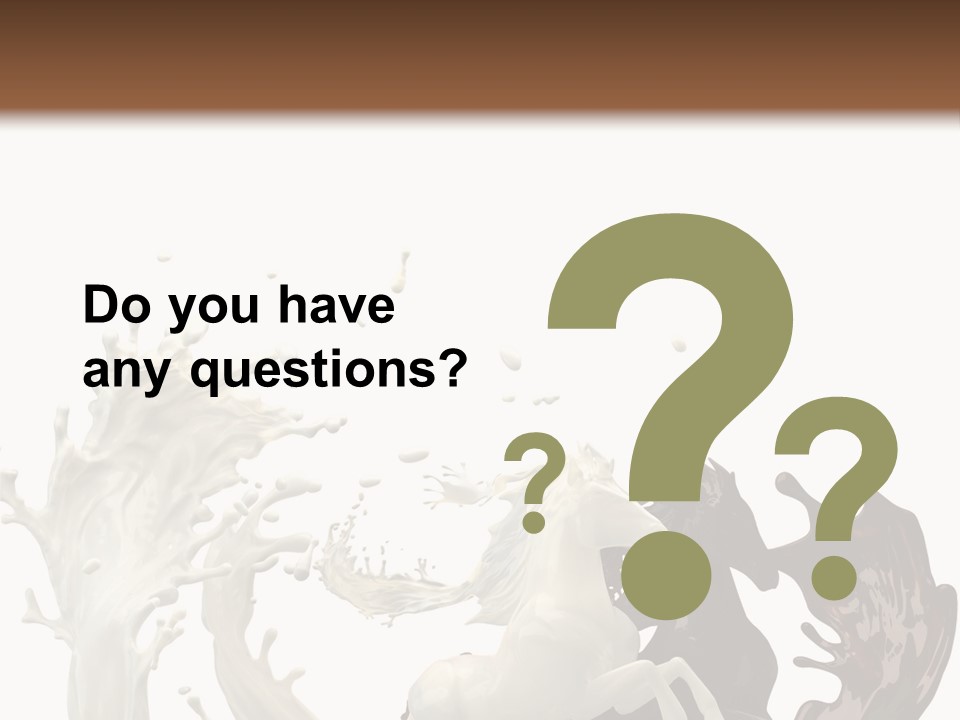 Cocoa White Cream PowerPoint Template