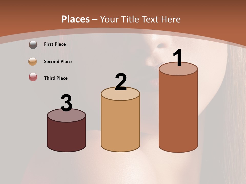 Romantic Bright Brunette PowerPoint Template