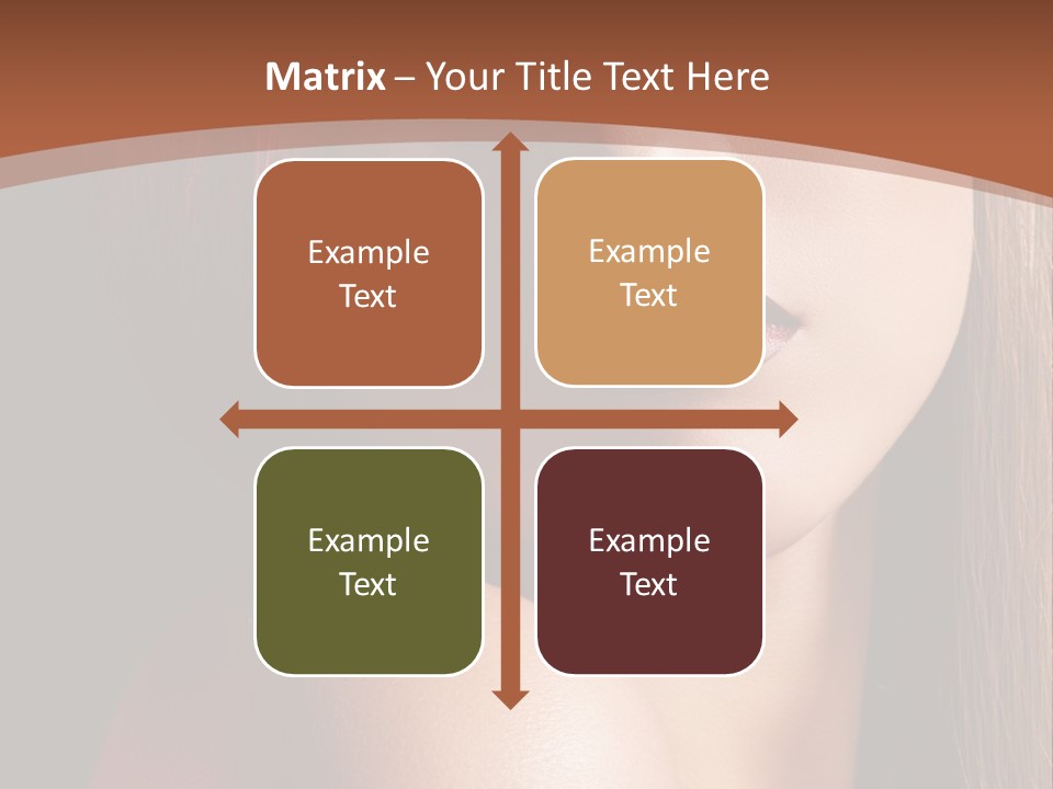 Romantic Bright Brunette PowerPoint Template