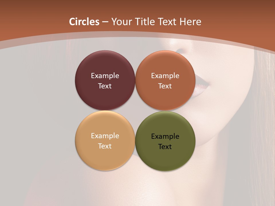 Romantic Bright Brunette PowerPoint Template