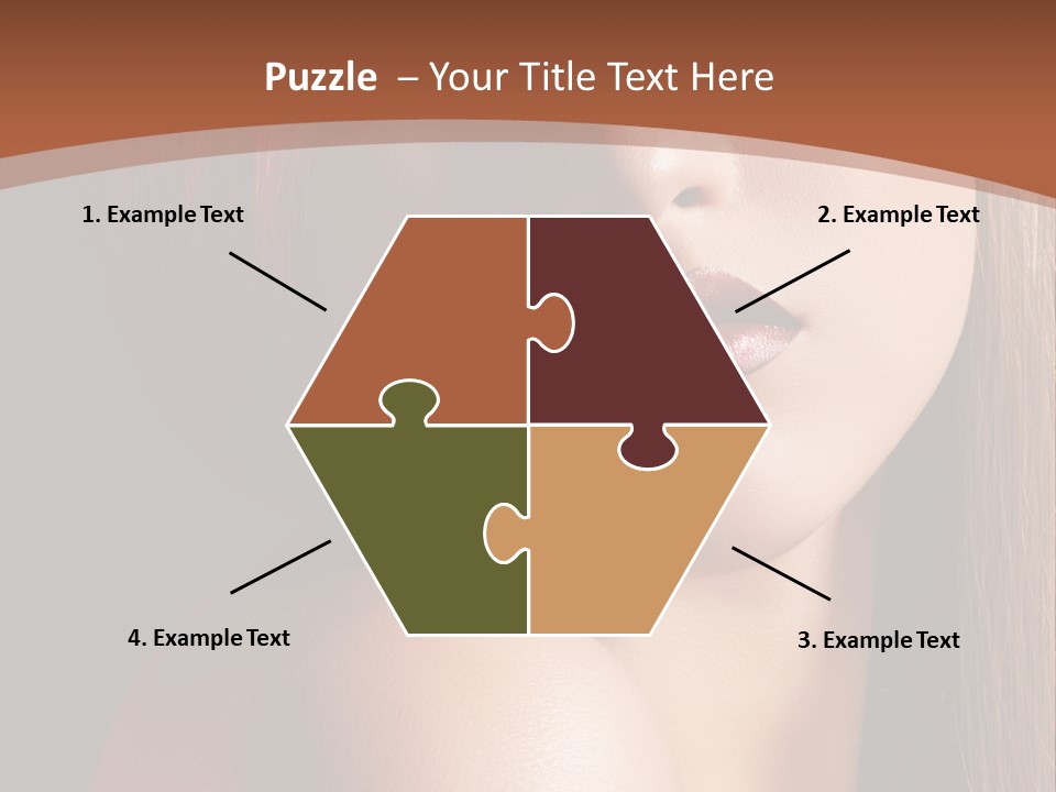 Romantic Bright Brunette PowerPoint Template