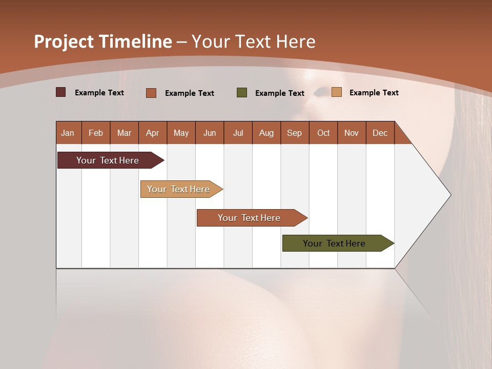 Romantic Bright Brunette PowerPoint Template