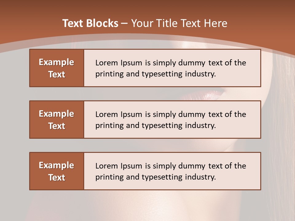 Romantic Bright Brunette PowerPoint Template