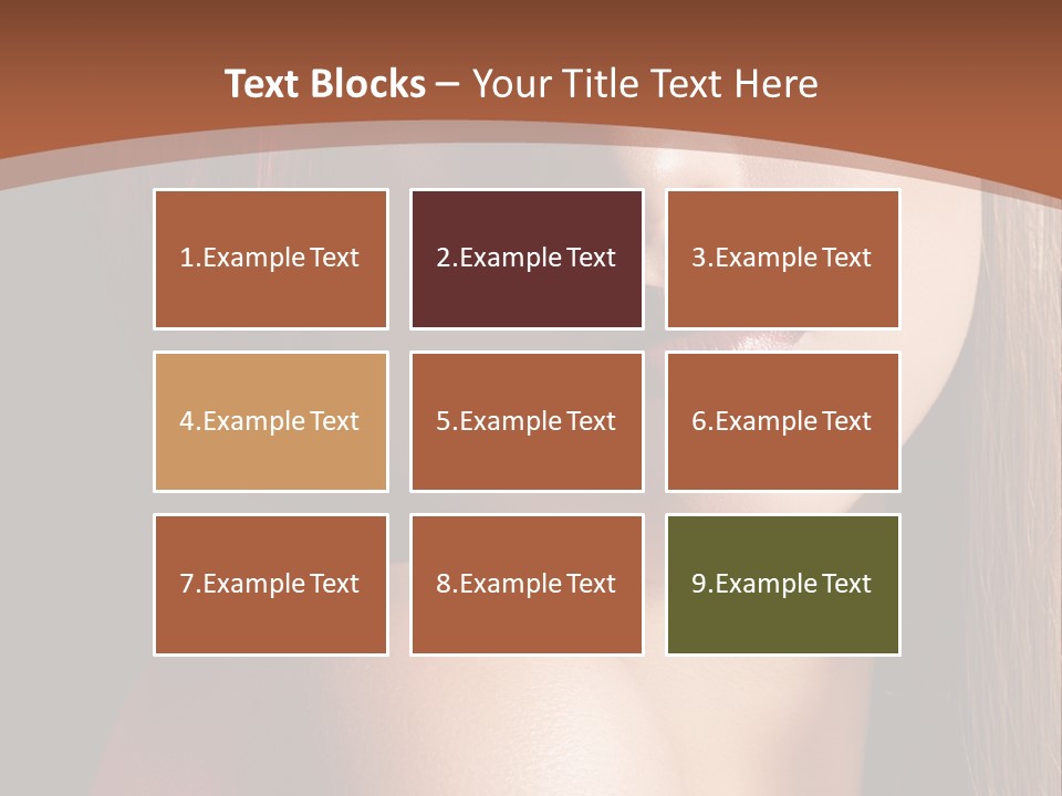 Romantic Bright Brunette PowerPoint Template